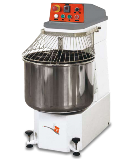 Spiral Mixer can handle 50 kgs (110 lbs) of dough, Two speed motor